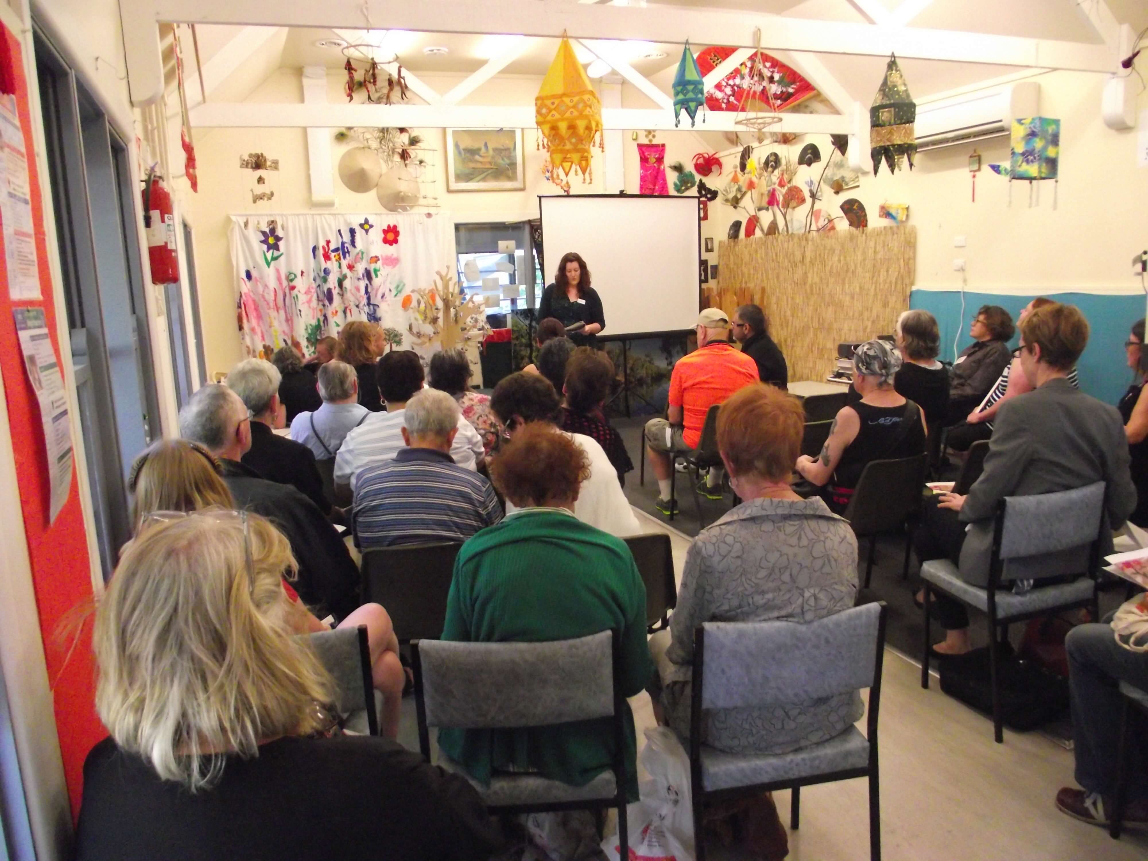 Catherine Noone - In discussions with local community members.